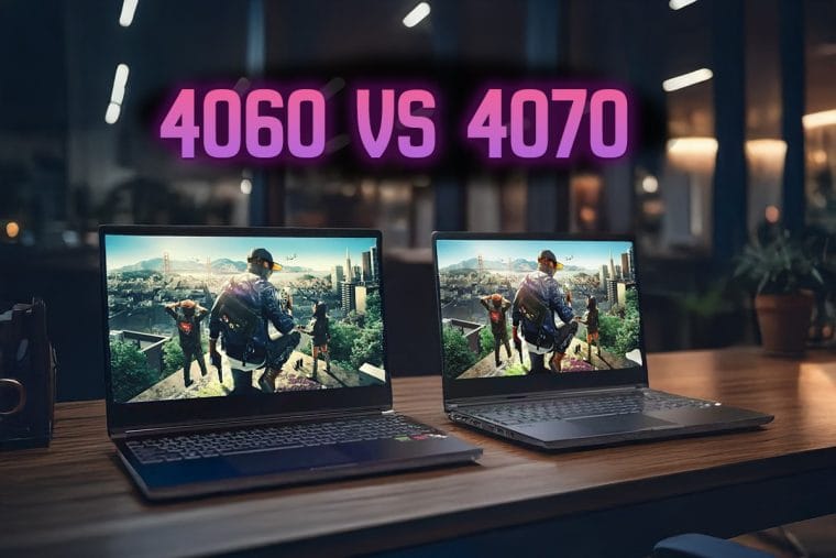 Comparison of RTX 4060 and RTX 4070 Graphics Processors in Gaming Laptops